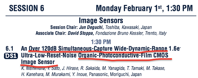 Panasonic Releases New Info About The Organic Sensor! | 43 Rumors